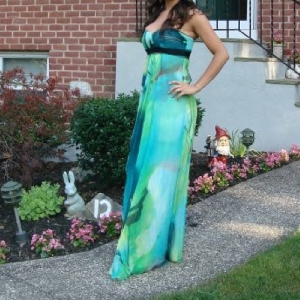 BCBG watercolour gown